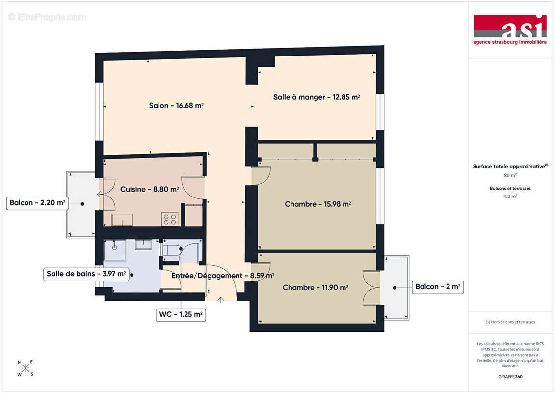 F4 de 80 m² en vente tout début ROBERTSAU - photo 16