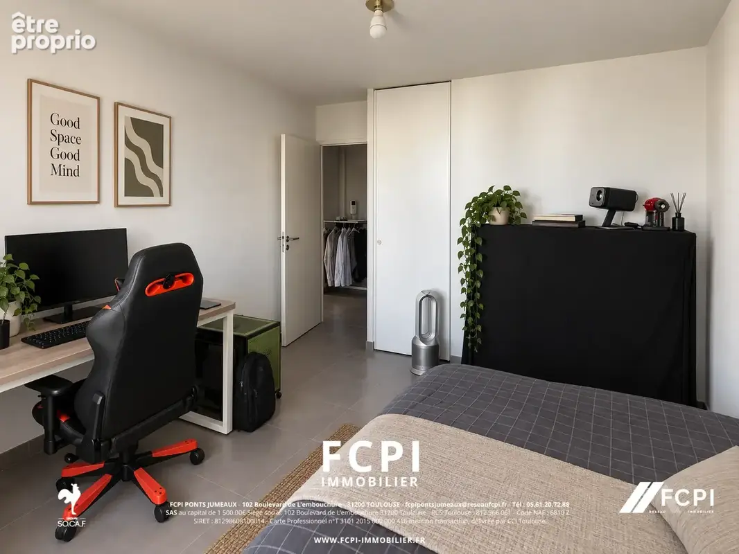 Appartement deux pièces 46 m2 - BLAGNAC - photo 5
