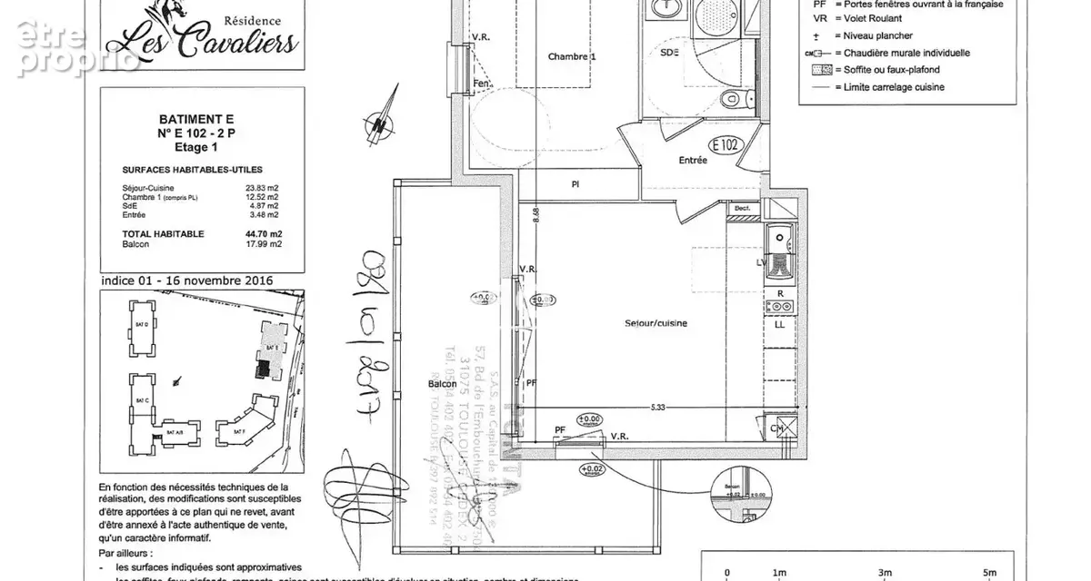 Cabourg – T2 avec grande terrasse d’angle de 18 m² et parking - photo 10