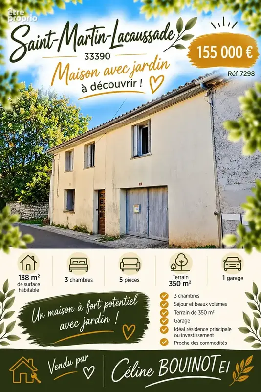 Maison à SAINT-MARTIN-LACAUSSADE