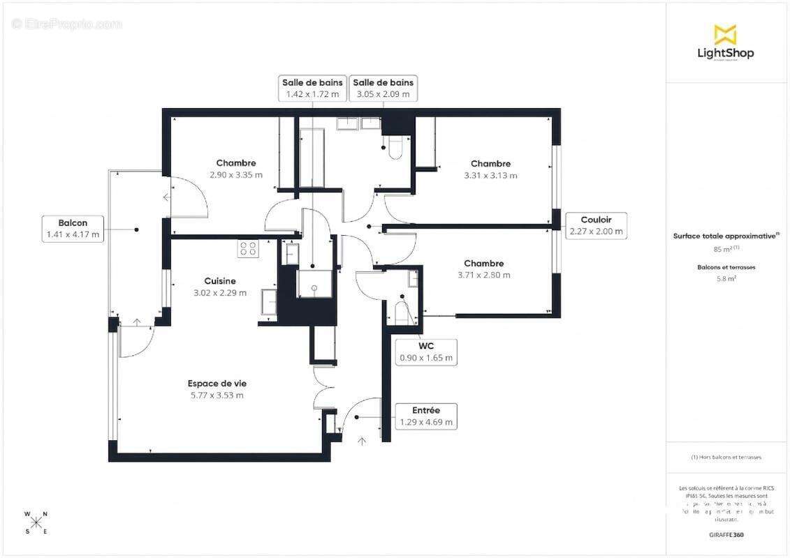 Appartement à NANTERRE