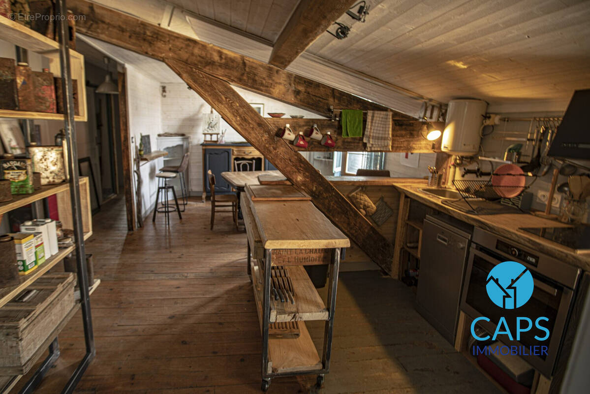Cuisine salle à manger - Appartement à CERET