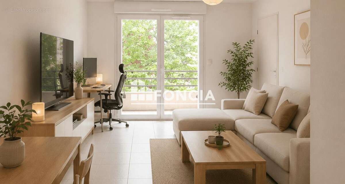 TOULOUSE -ROSERAIE  T2 , 44 m2 avec terrasse de 9 m2 sans vis à vis et piscine - photo 4