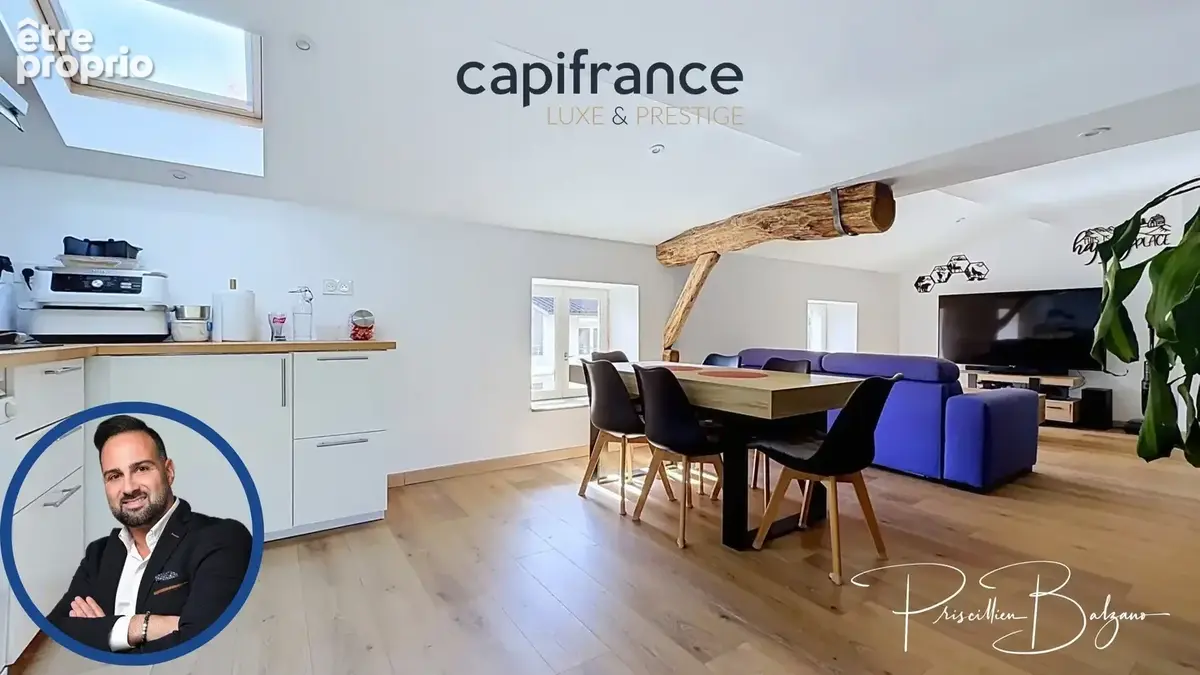 Appartement à vendre 2 pièces GREZIEU LA VARENNE (69) GRÉZIEU-LA-VARENNE – T2 de 48 m² en hypercentre, dernier étage, charme et  - photo 10