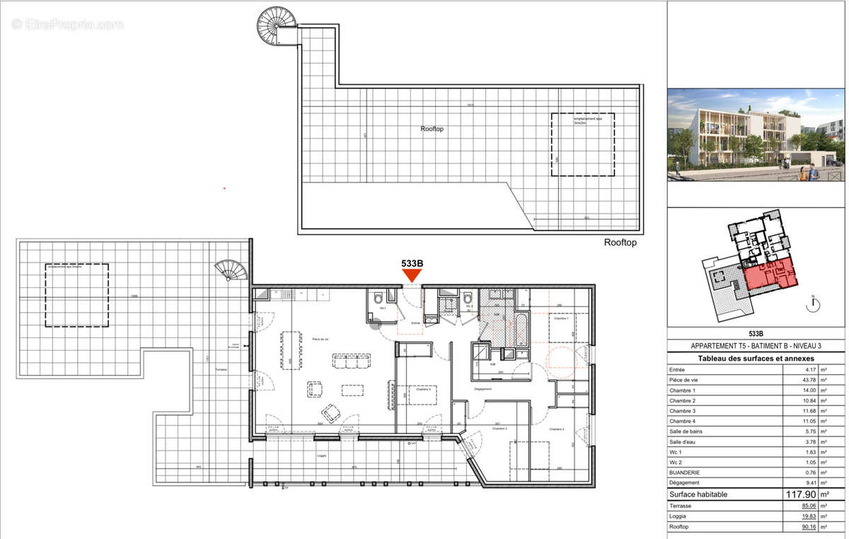 Appartement à FRANCHEVILLE