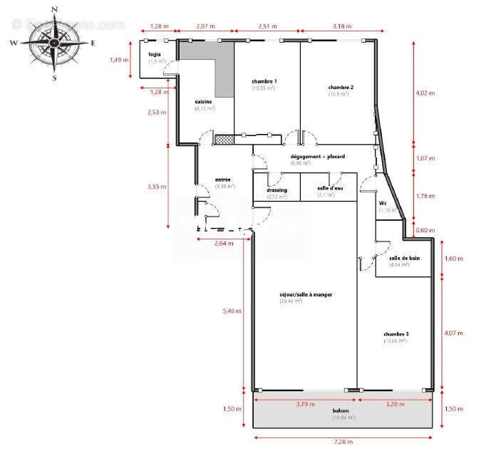 Appartement à MARSEILLE-5E