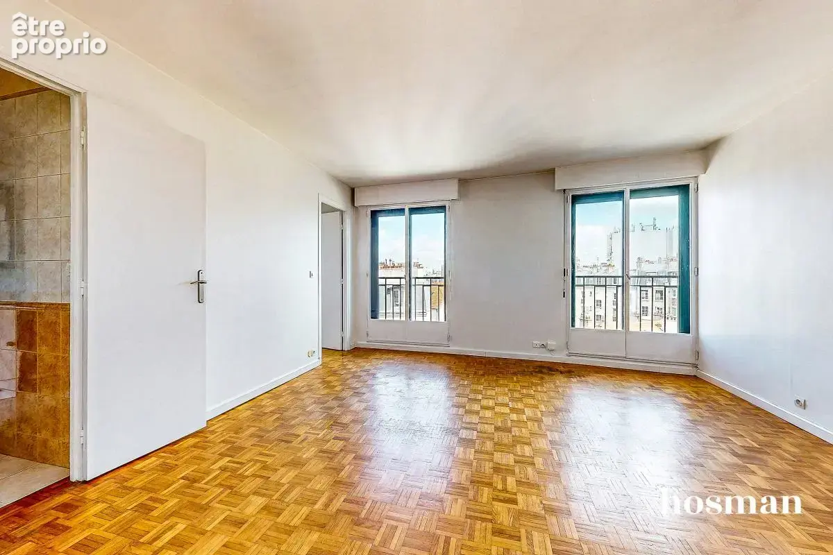 Appartement 2 pièces 46,5 m² — Balcon, vue dégagée & étage élevé avec ascenseur — Alésia / Jean Moulin, Paris 14e - photo 2