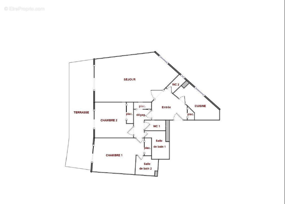 Appartement Le Cannet  (Bréguière) 3p 93 m2 terrasse, garage, piscine - photo 11