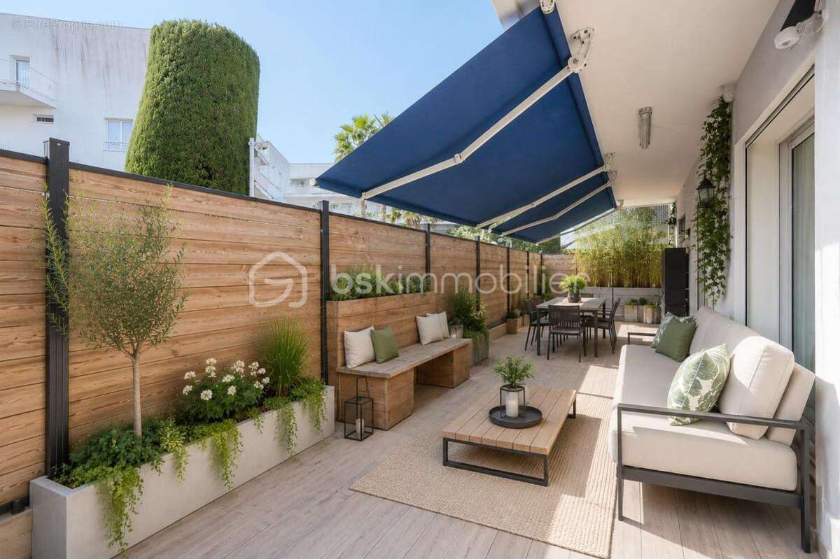 Cannes prado - isola bella -  appartement 4 pieces 98m² - terrasse 37m² - calme - 10 min rue d'antibes à pied - photo 4