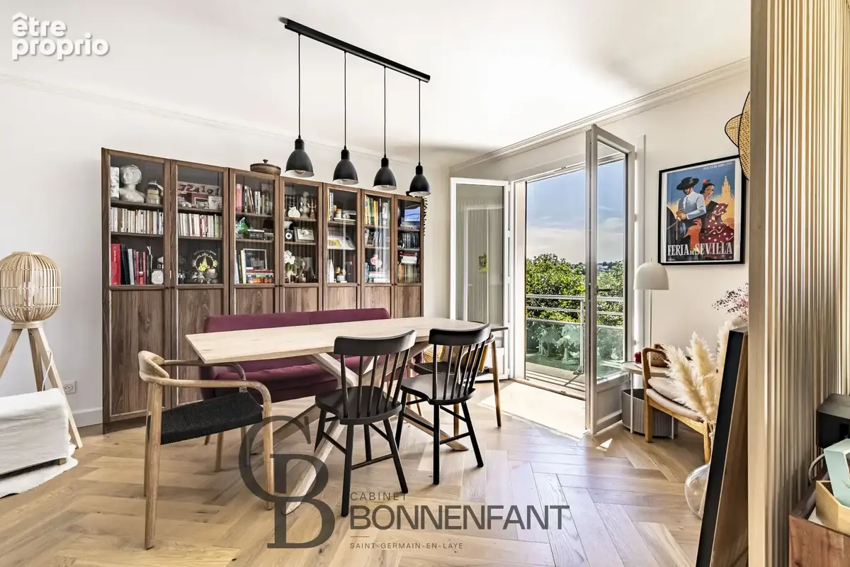 Appartement - 87,38 m2 - 5 pièces- 3 chambres - balcon - photo 2