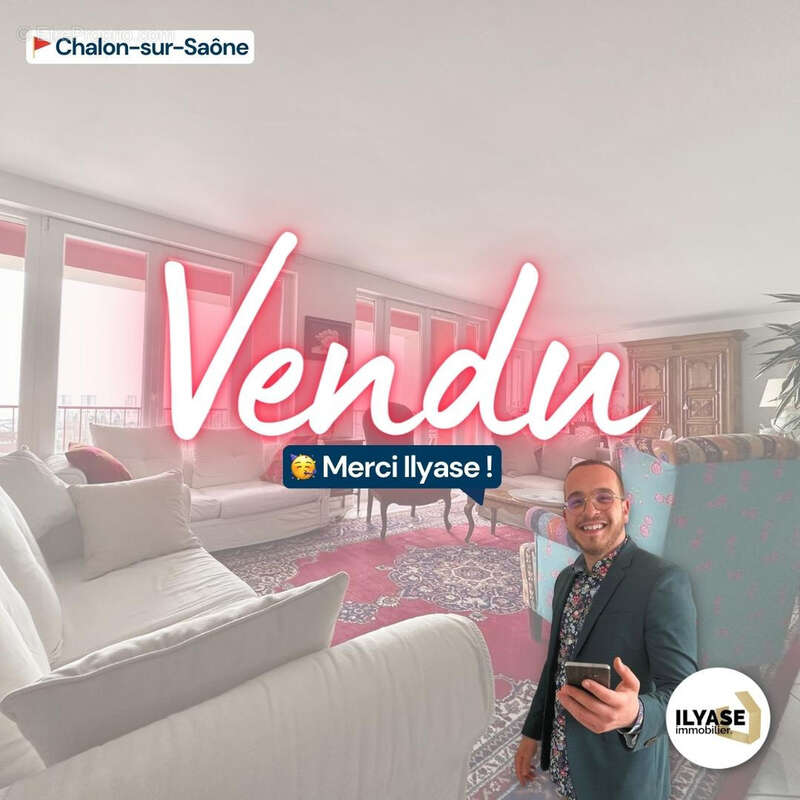 T4  130 m2  double balcon  chalon s/s - photo 2