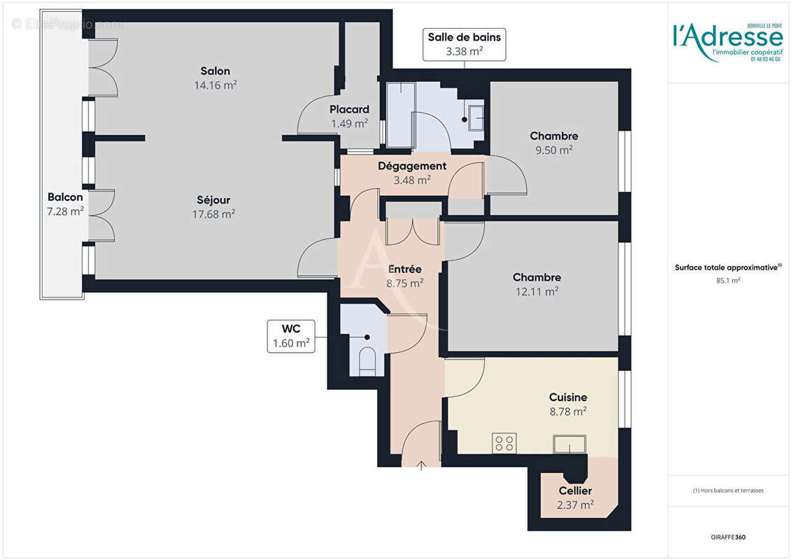 Appartement à JOINVILLE-LE-PONT