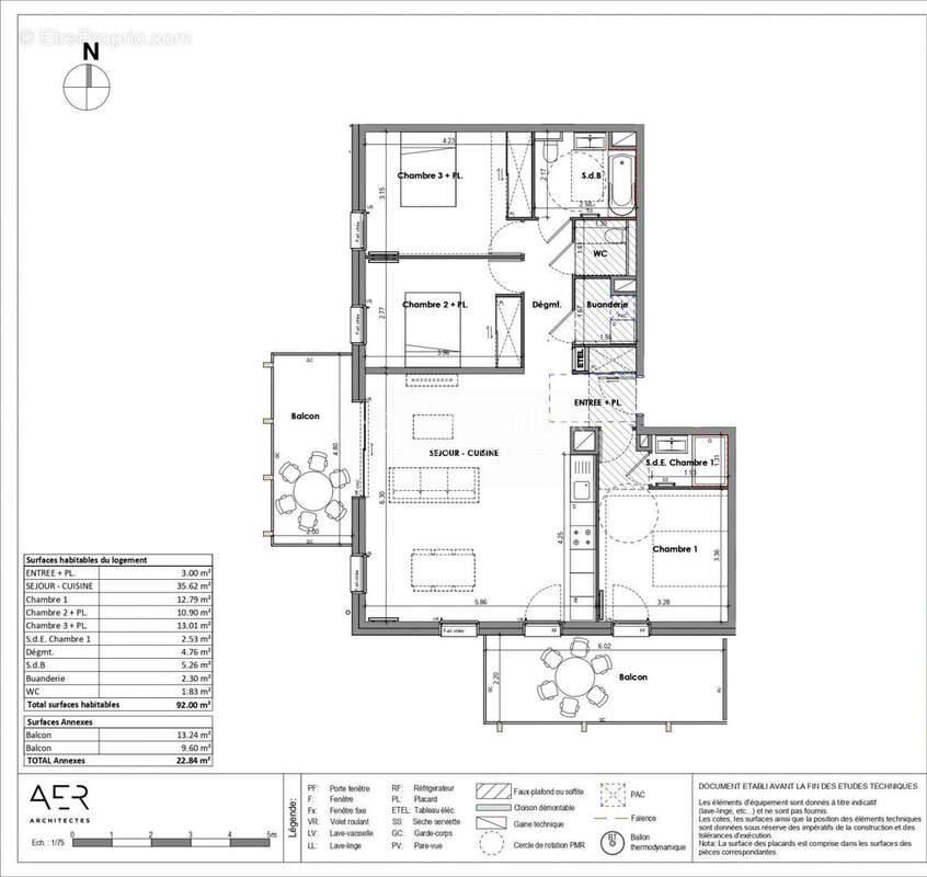 Appartement 92 m² à Macot-La-Plagne  - photo 2