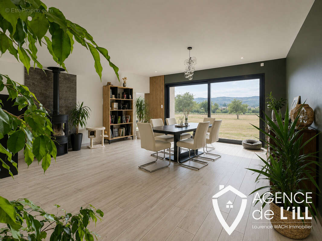 Maison contemporaine 160 m2 sur un terrain 14.50 ares avec vue dégagée - photo 3