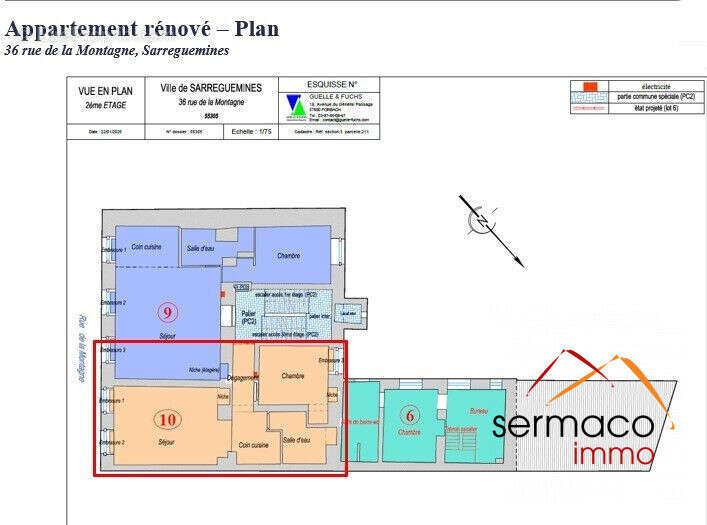 plan - Appartement à SARREGUEMINES