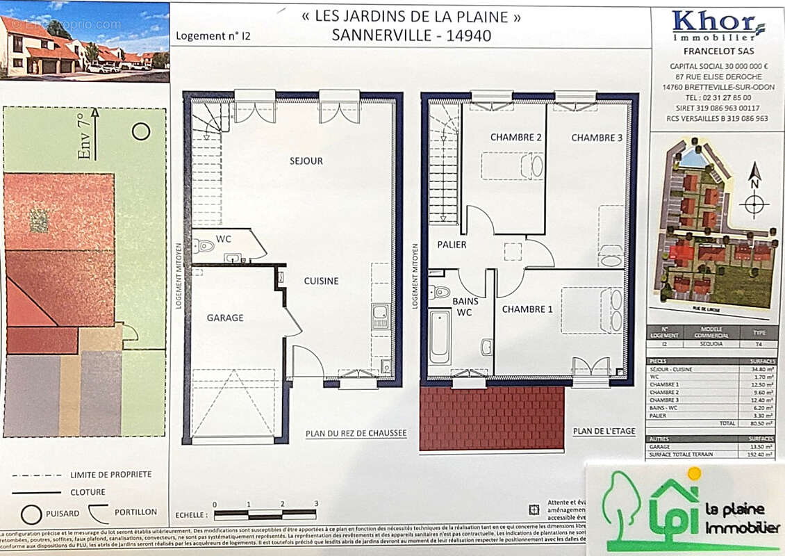 Maison de 4 pièces principales AVEC GARAGE sur un terrain de 192m² - photo 2