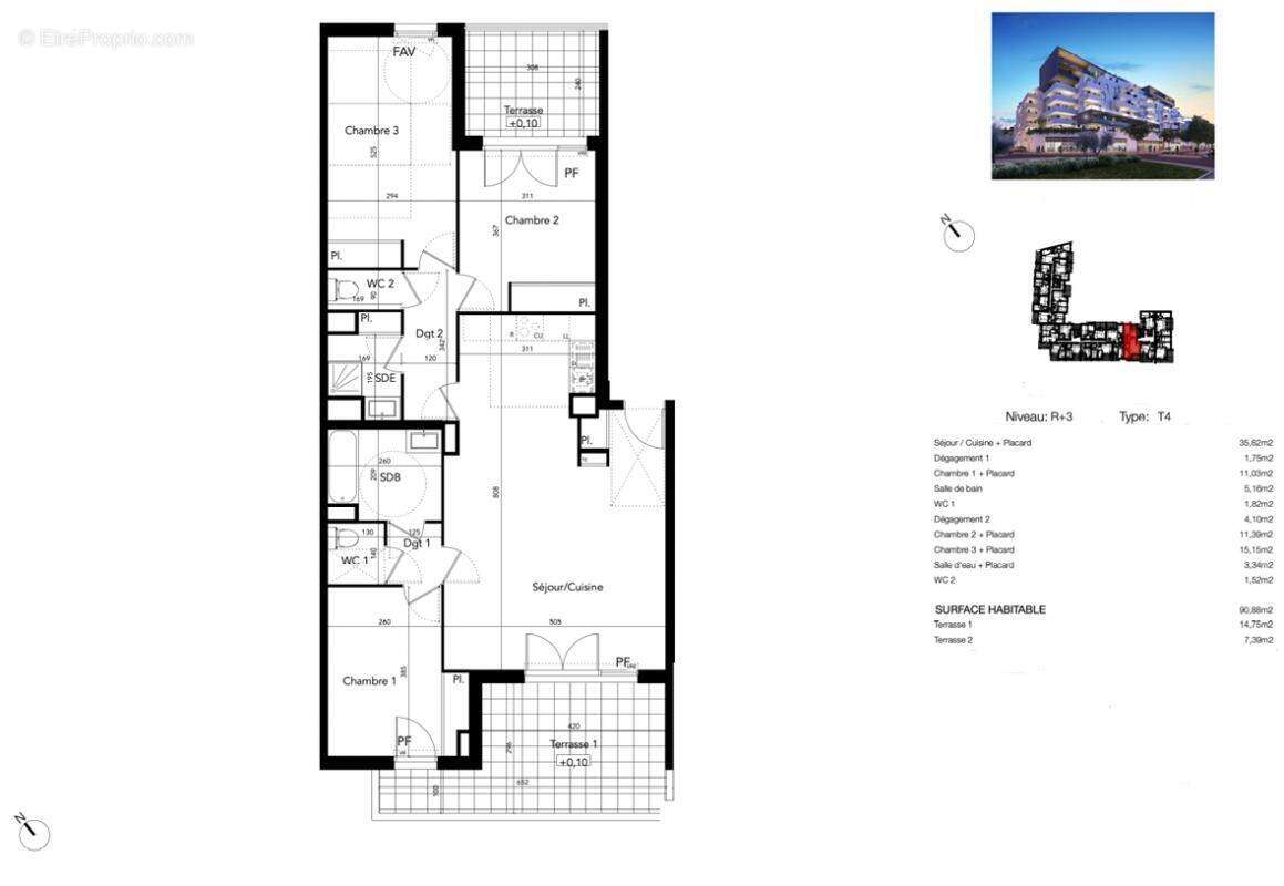 Appartement à BEZIERS