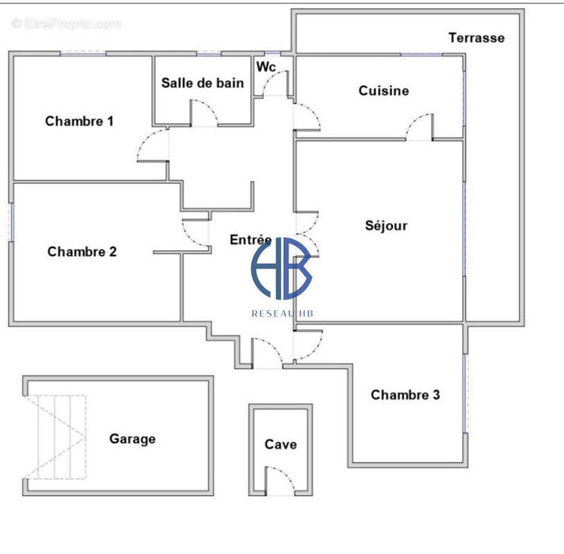 Appartement T4 + garage + balcon + cave - photo 9
