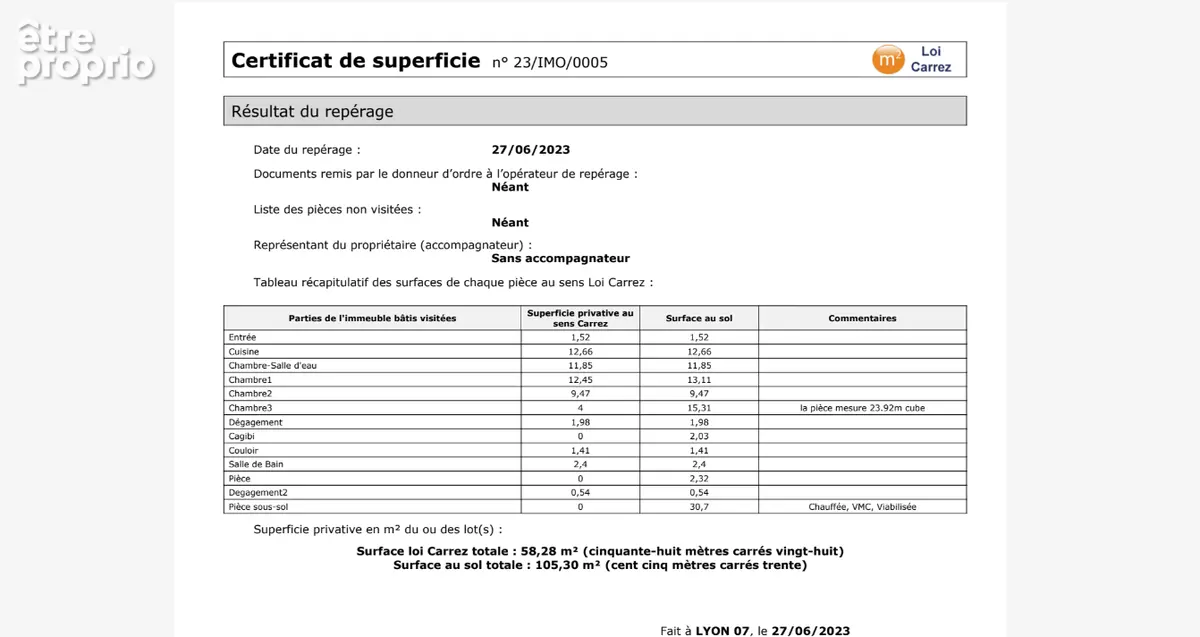 Maison Lyon 7 -  4/5 pièces - 105m² au sol (58.28m² carrez) - photo 14