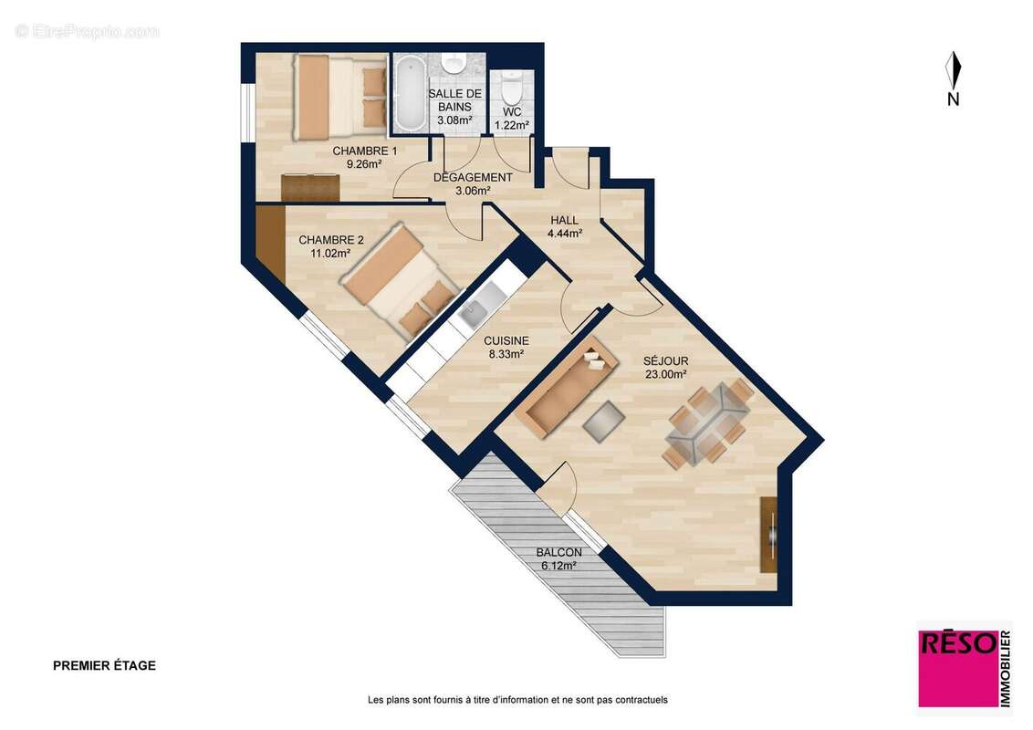 Appartement à VILLE-LA-GRAND