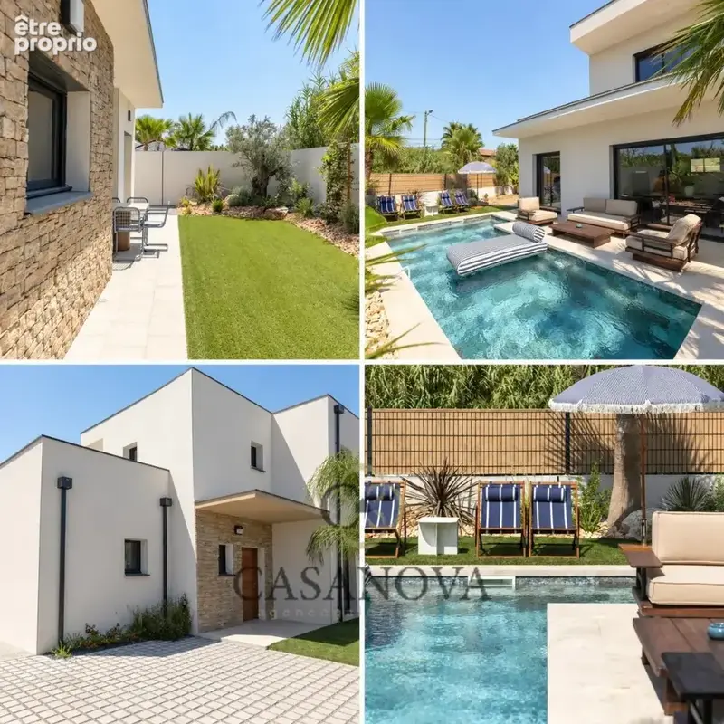 Ensemble de 4 villas contemporaines avec piscine  Grau d'Agde  investissement haut de gamme TVA récupérable - photo 2