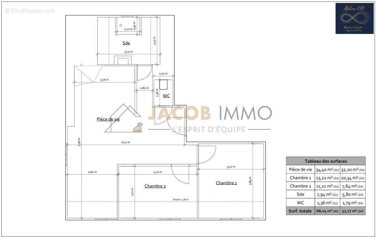 T3 neuf 58 m² – Résidence Ti Mezeg – Bourg à pied - photo 16