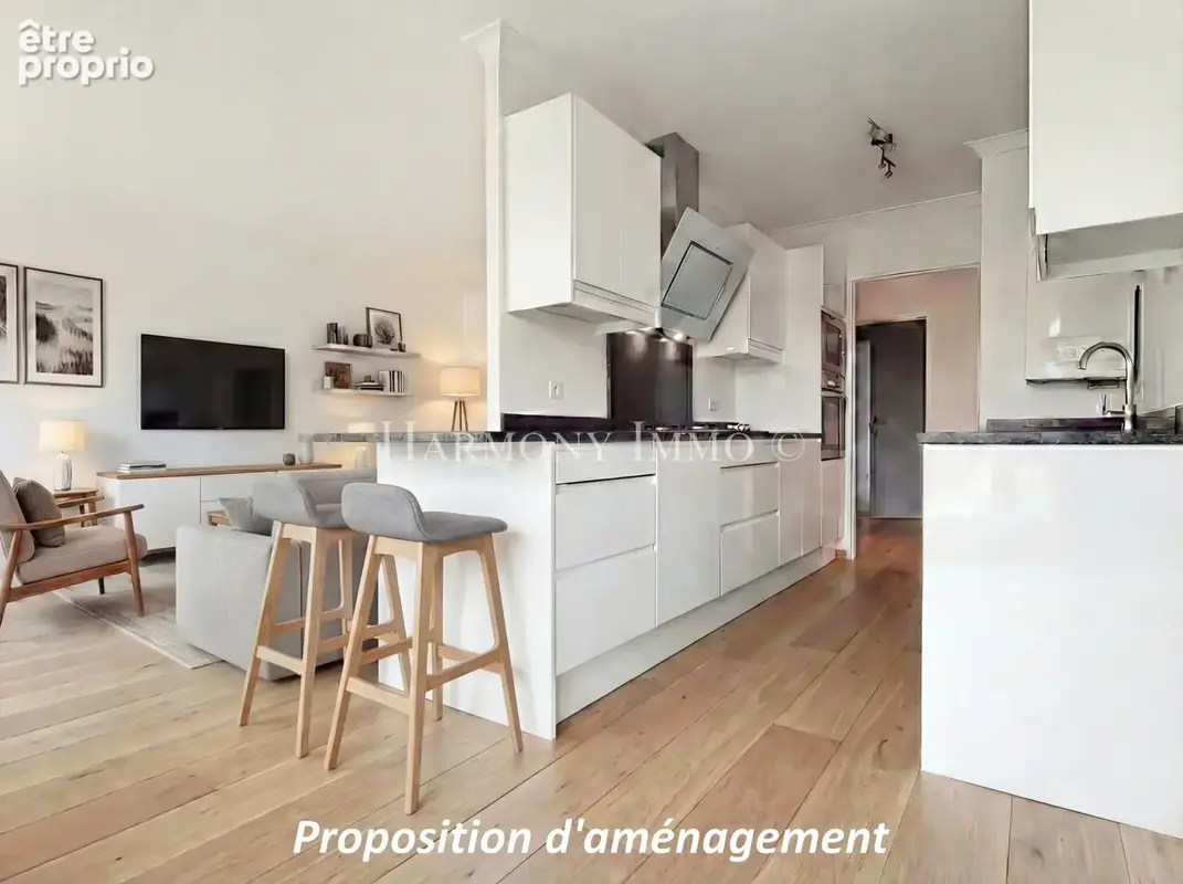 En bords de Saône,  T3 de 69 m2 avec terrasse dans résidence de standing avec piscine - photo 4