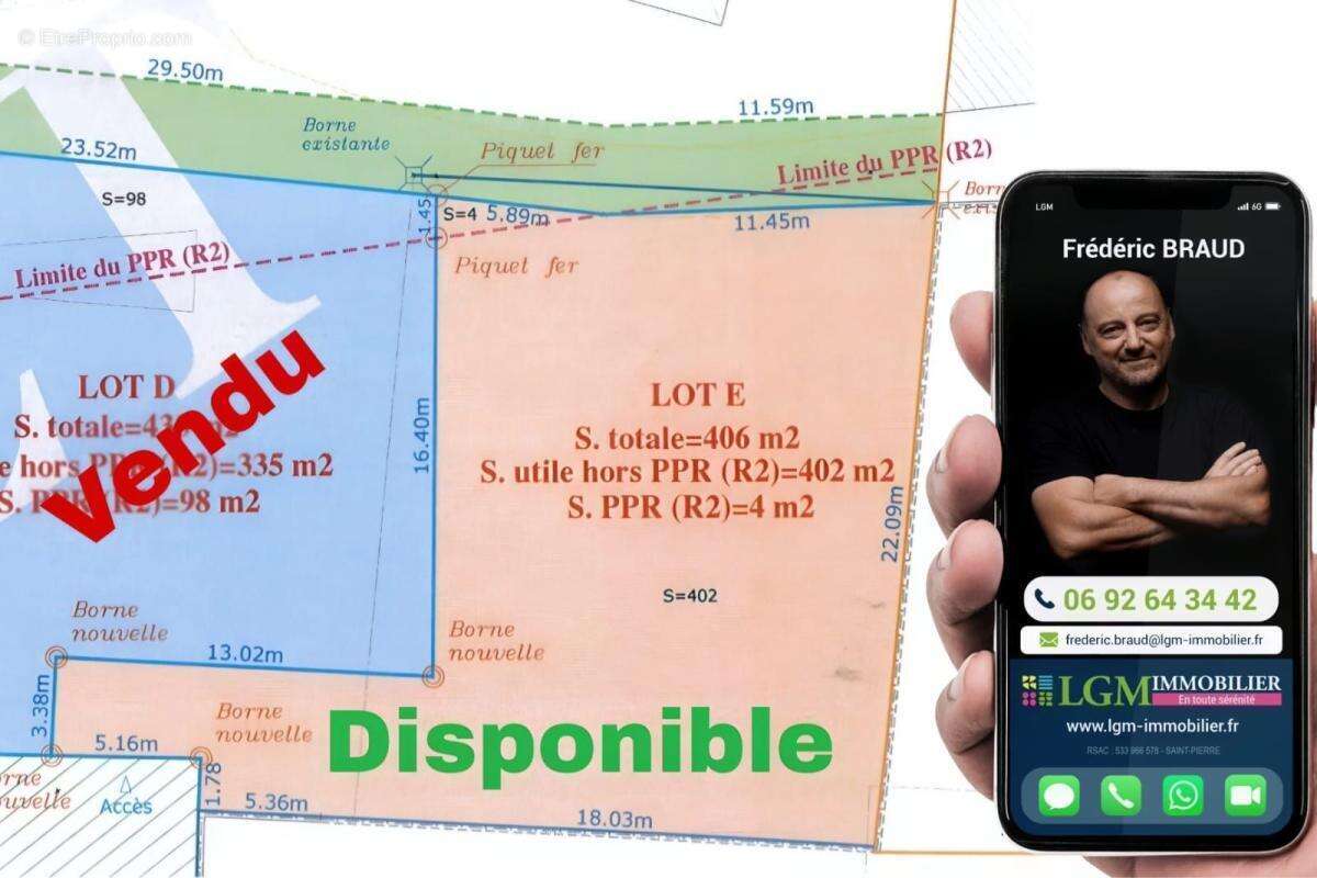Terrain à SAINT-PIERRE