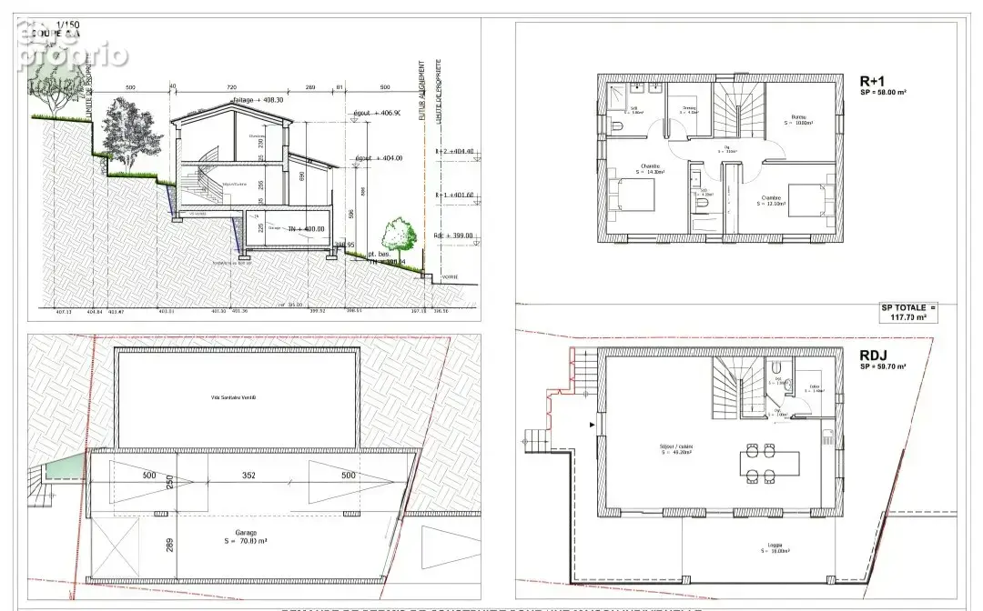 Les hauts de saint-blaise  1 200 m²  projet de construction avec permis de construire - photo 5