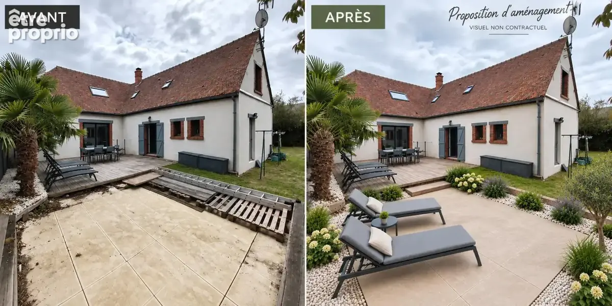 SAINT GERMAIN SUR AVRE Maison individuelle avec studio aménagé - 1 étage - 4 chambres - Petites dépendances pour stockage - Terr - photo 13