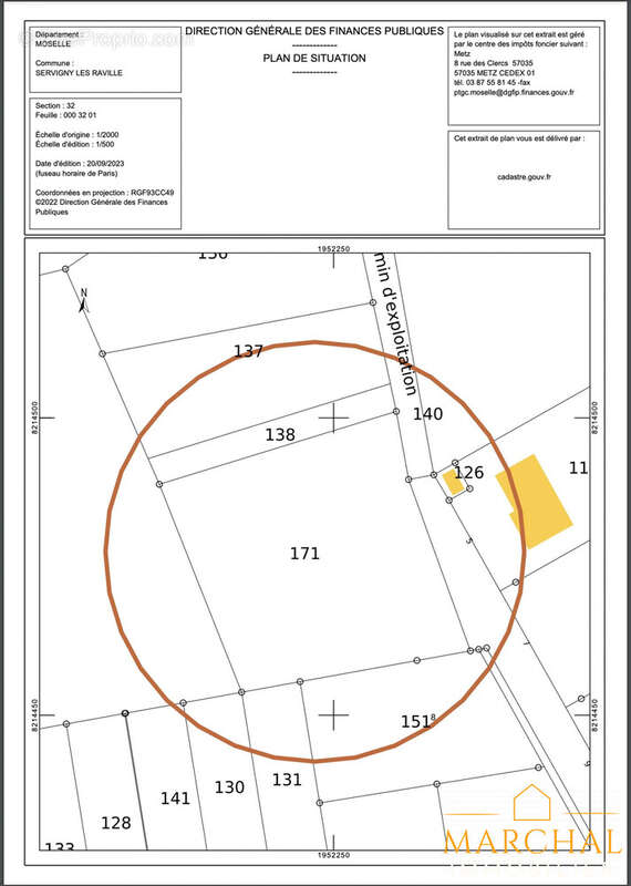 Terrain à SERVIGNY-LES-RAVILLE