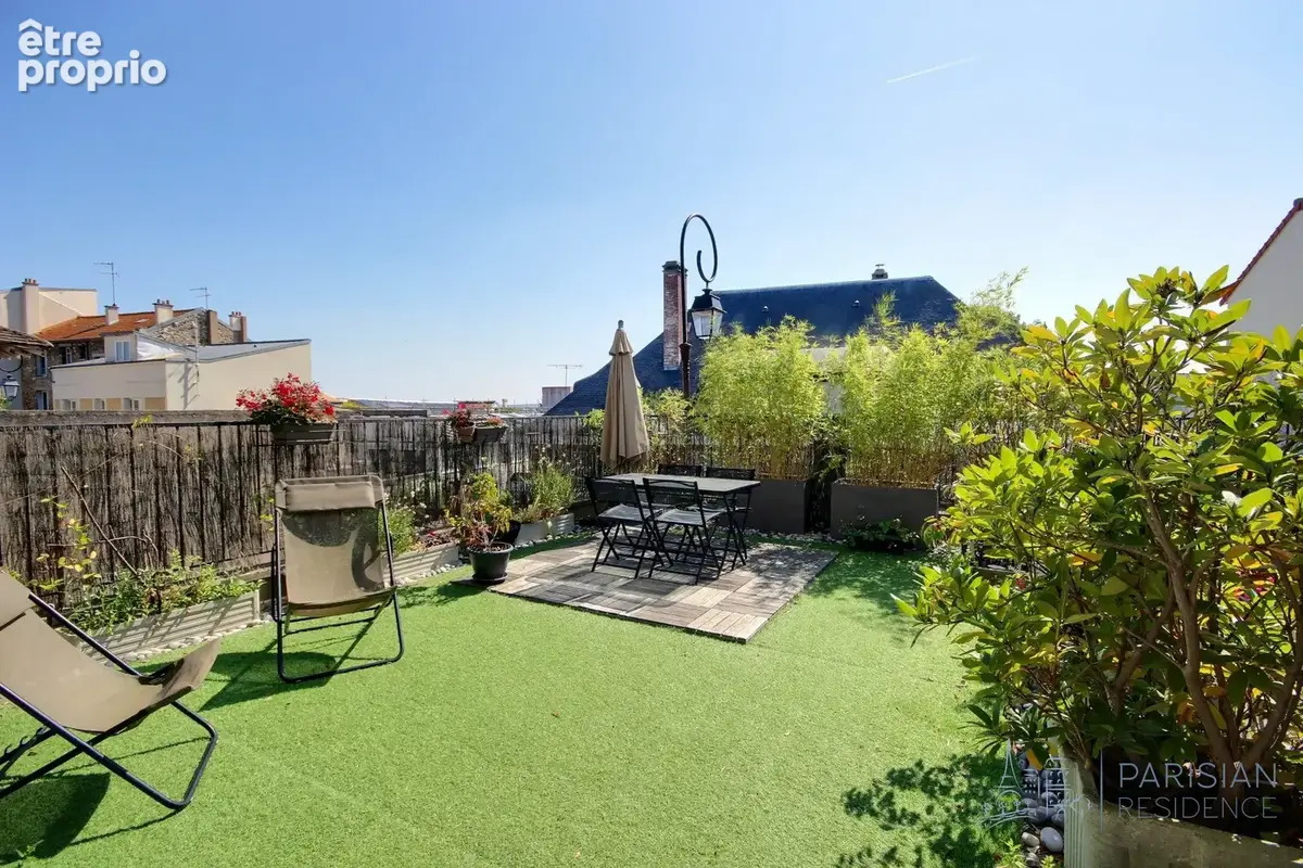 terrasse exposée sud  - Appartement à SAINT-CLOUD