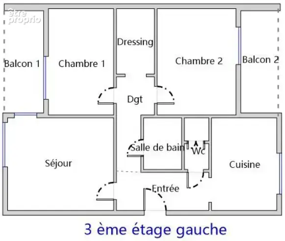 Appartement Type 3 avec balcons et cave, quartier Fontbarlettes, 26000 VALENCE - photo 13
