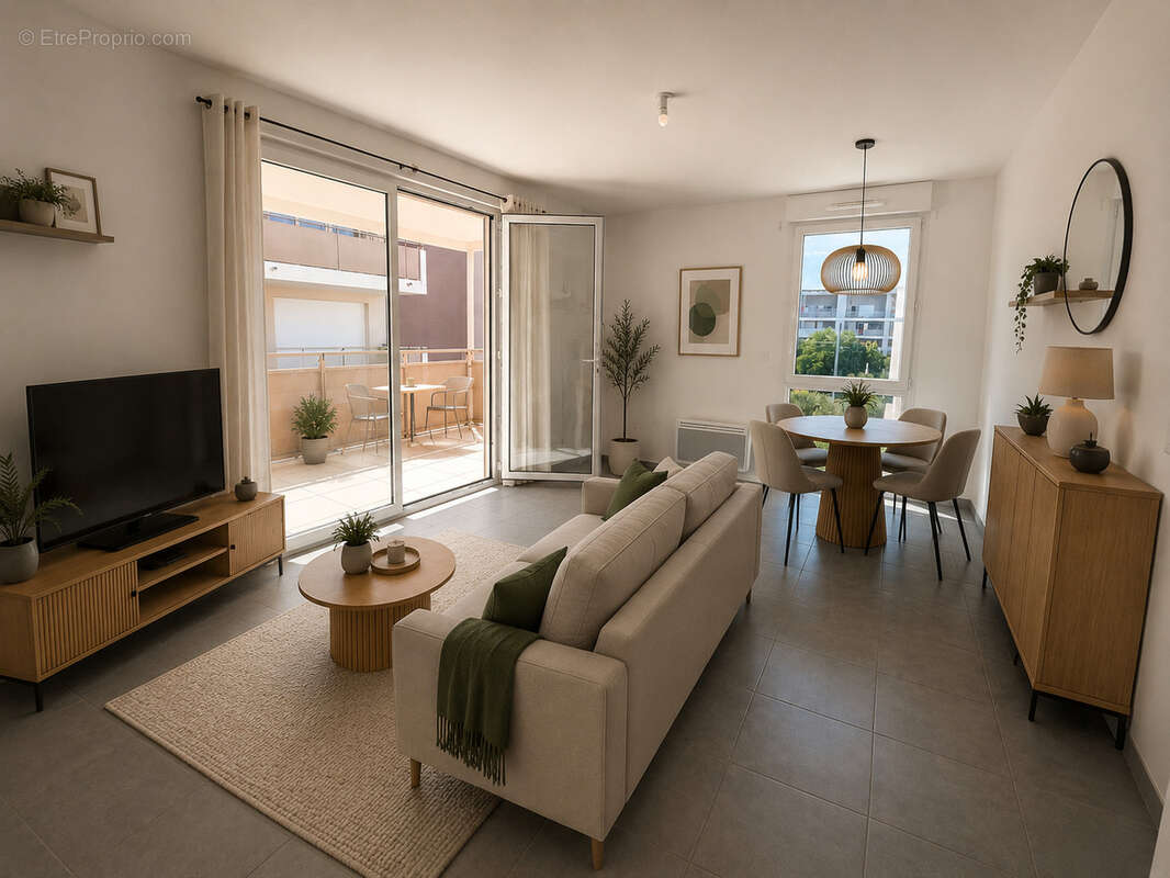 Montpellier- quartier les grisettes  - appartement t2 - photo 2