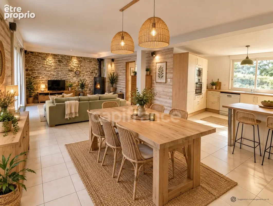 Landerneau, maison familiale hors lotissement, 5 chambres, rez de jardin, grande terrasse - photo 6