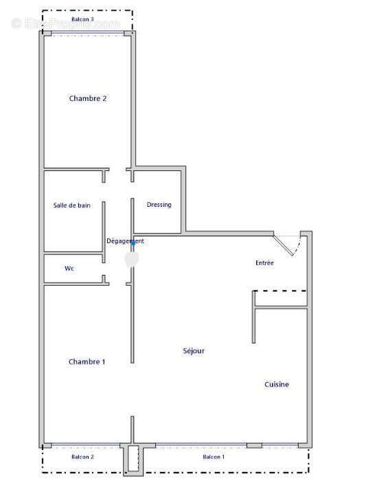 Appartement à PARIS-20E