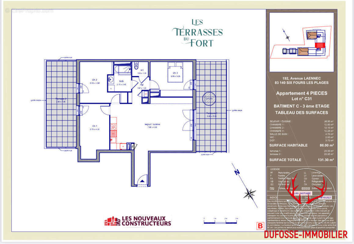 Appartement Six Fours Les Plages 4 pièce(s) 86 m2 - photo 9