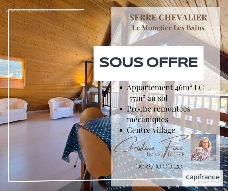 Appartement à LE MONETIER-LES-BAINS