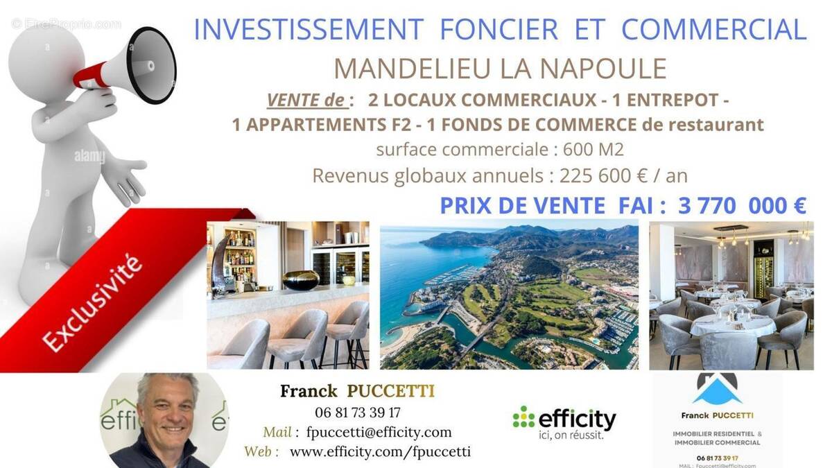 Commerce à MANDELIEU-LA-NAPOULE