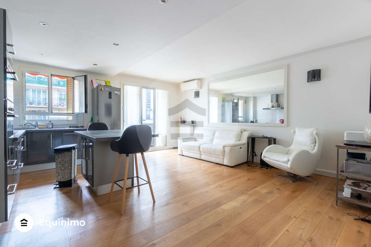 Neuilly les Sablons - Appartement 2 pièces 59m2 rue du commandant Pilot au 2ème étage avec balcon - photo 3