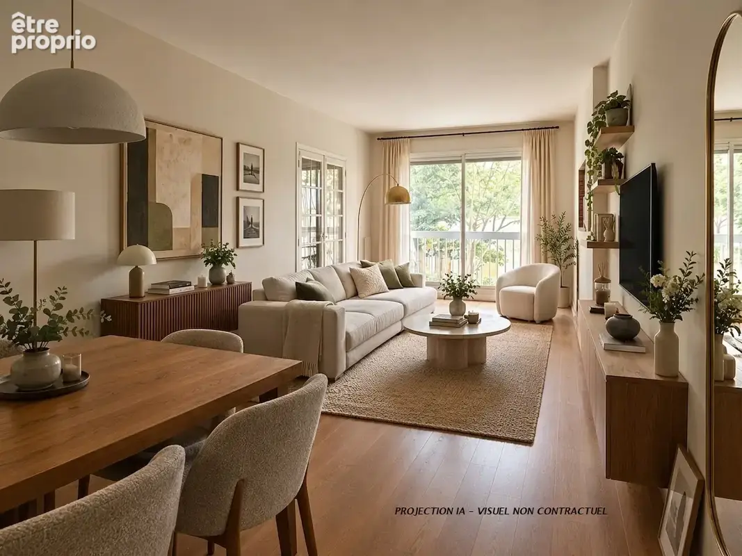 PARIS 20, trois pièces de 73 m2 dans une copropriété de standing - photo 2