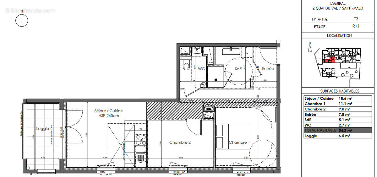 Appartement à SAINT-MALO