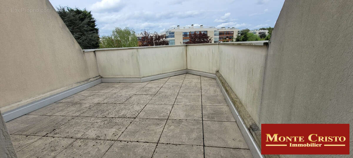 terrasse chambre 2 - Appartement à ROCQUENCOURT