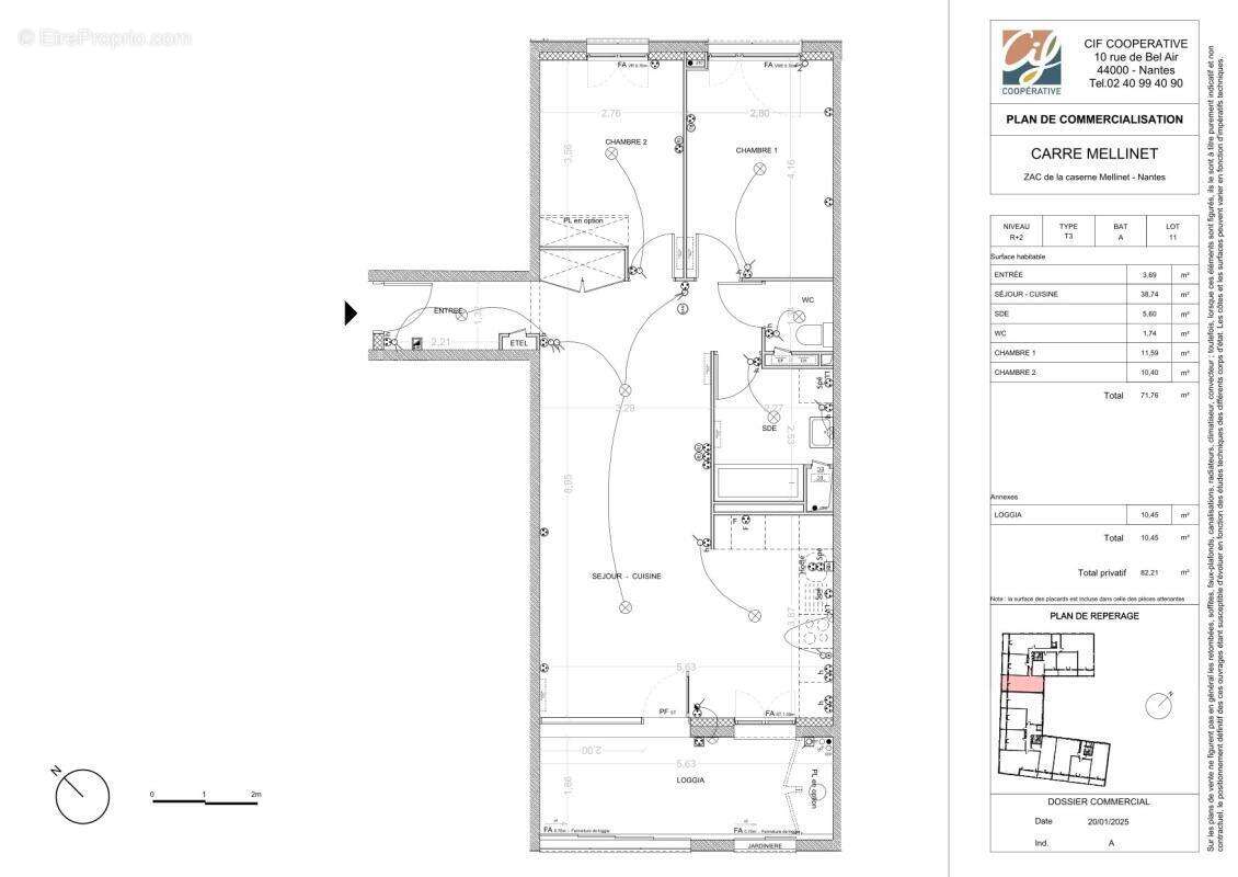 Appartement à NANTES