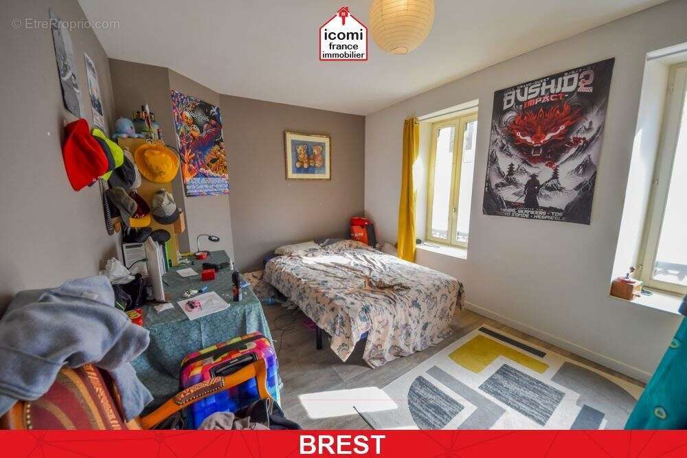 Finistere - brest (29200) - a vendre - appartement t2 44m² - 1 chambre - dalle beton - terrasse et jardin - cave betonee - locat - photo 5