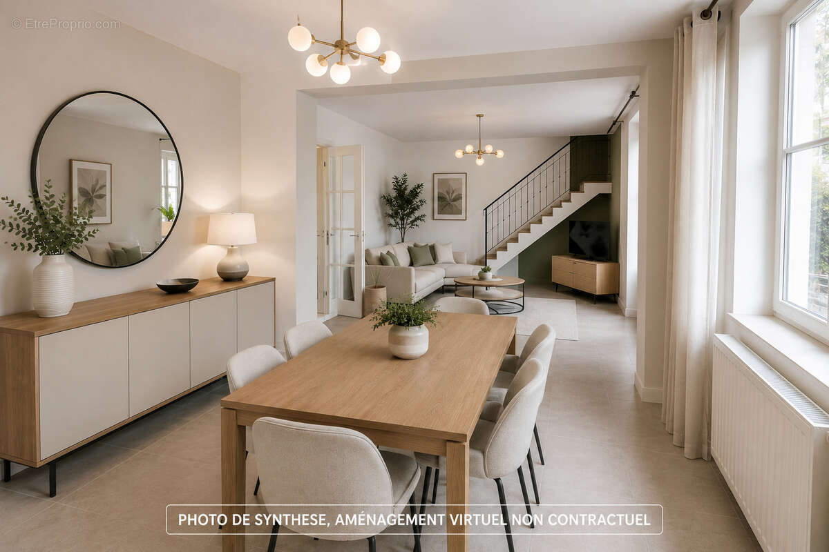 Maison de bourg avec jardin   Fort potentiel d'aménagement ! - photo 5