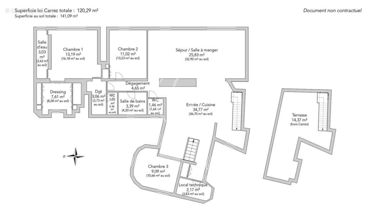 Appartement à PARIS-18E
