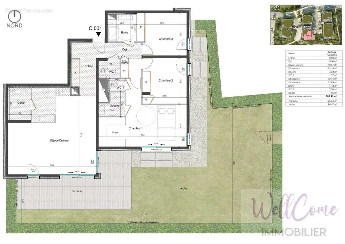 Appartement à GRESY-SUR-AIX