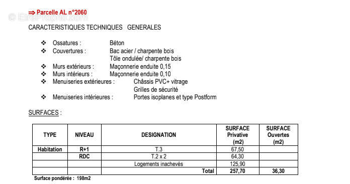 Appartement à MATOURY