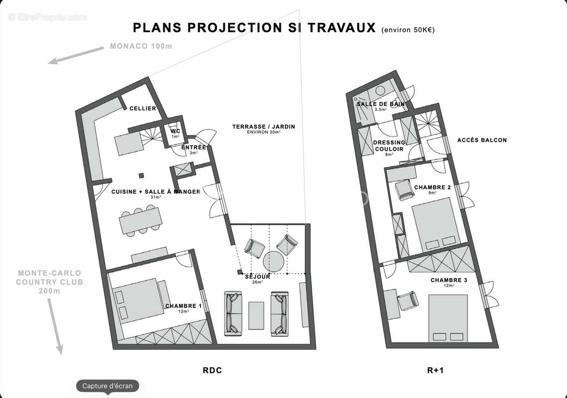 Roquebrune-cap-martin - frontière monegasque - maison de charme (4p) de 105 m2 au calme  - - photo 13